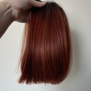 New - 12” Premium Vivace’s Short Bob Wig Red Copper Essential, Retail $90
